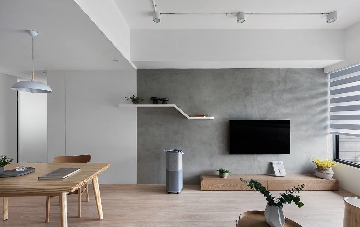 |66平二居小户型设计，蓝色系的北欧风空间美感，合理布局让空间更宽敞！