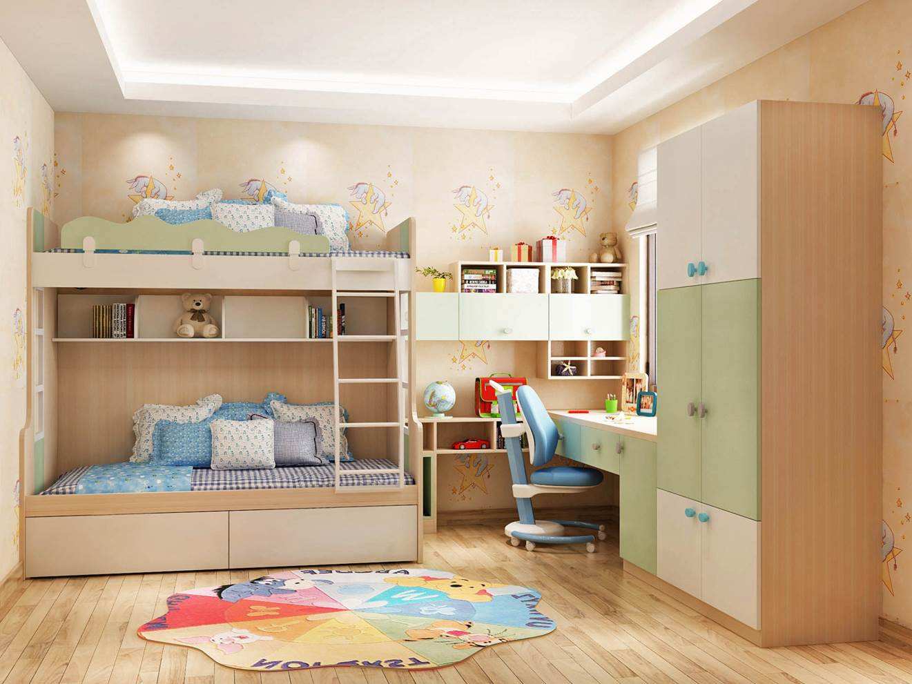 只有一个卧室，想设计出让两个娃都满意的儿童房，这十件事很重要