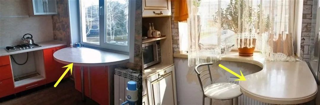 窗台边空着别浪费，延伸10cm宽做窗台桌，这些设计白白多个吧台区