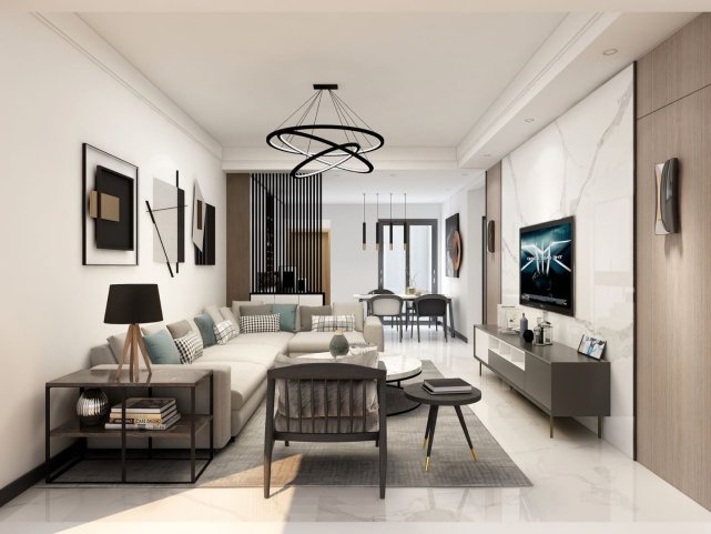 188平现代风四居室，给繁乱混杂的日常赋予宁静轻松