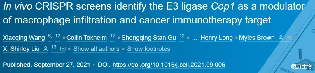 细胞 刘小乐团队《细胞》发文，找到难治型乳腺癌全新治疗靶点！