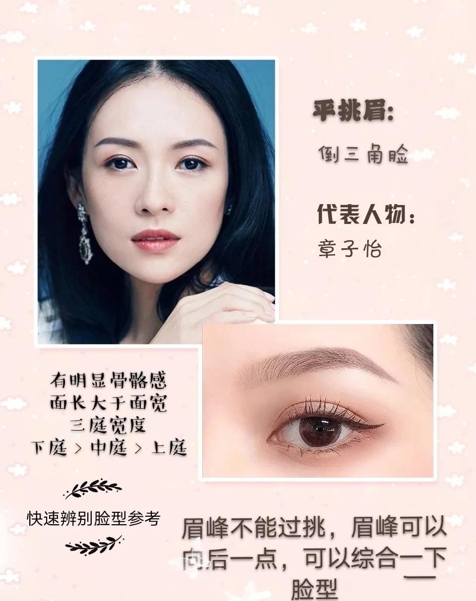 李湘 画眉毛的方法及手法，选择什么样的眉形，关键还是要看脸型