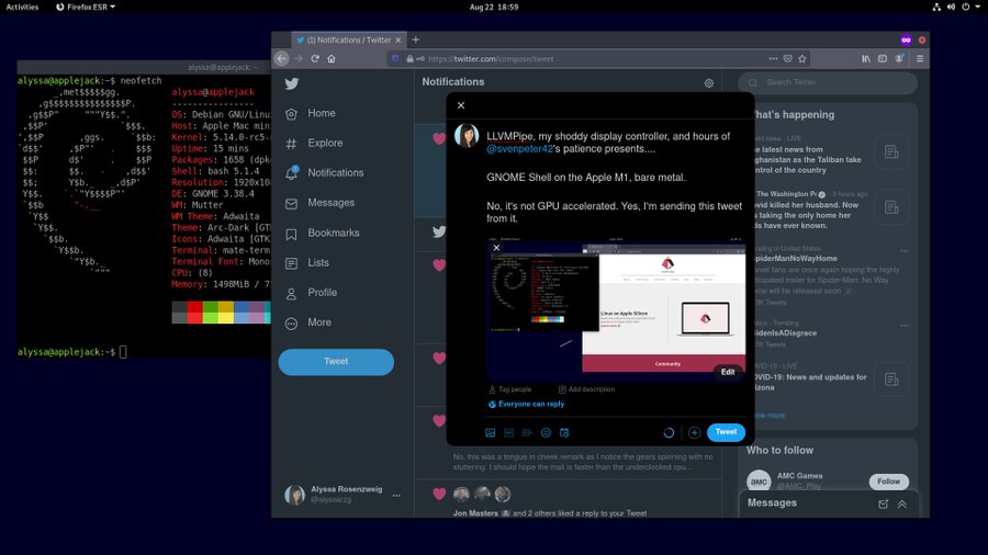 相机|Apple M1 上的 Linux 现可引导至 GNOME 桌面