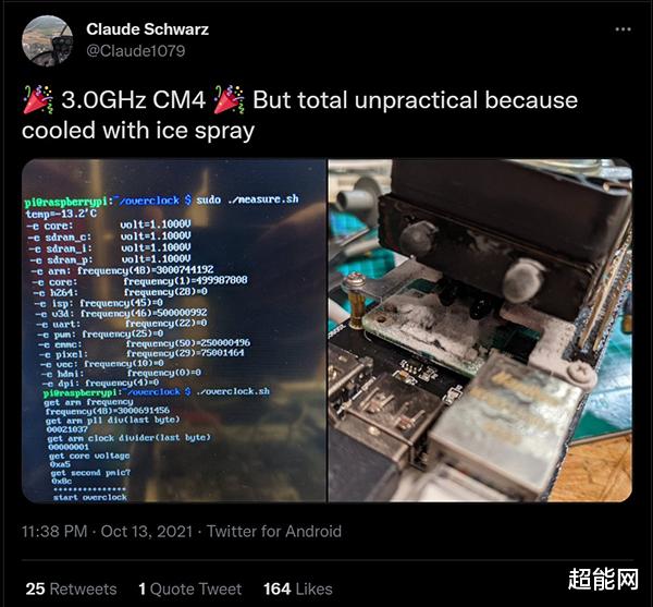 树莓派|树莓派又有骚操作?大神把其超频至3GHz