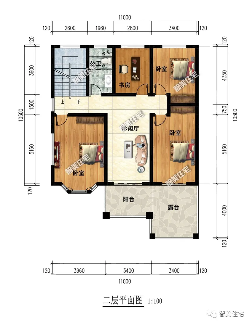 |11×10.5米农村别墅，厨房内带柴火灶，十分接地气