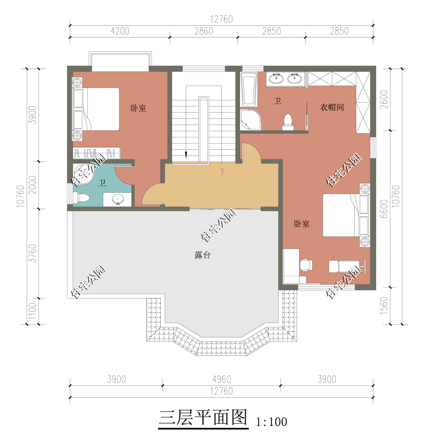 |浙江范先生自建现代别墅，300多平的房子设计6间卧室，超美超划算