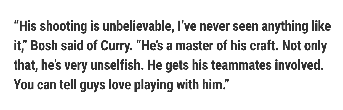 斯蒂芬·庫里|連獲盛贊！庫茲馬贊庫里，名記放爭議言論，波什：他讓人想起科比