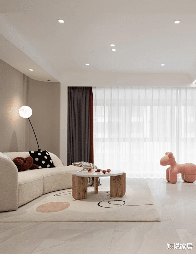 翔说家居|120㎡三室简约风,极致的简约感让人温馨又安逸,真让人羡慕
