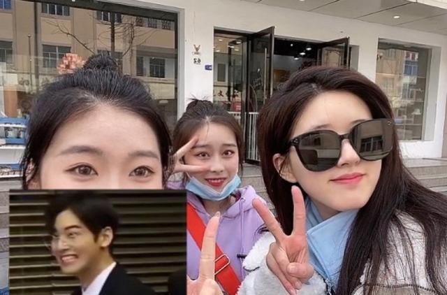 赵露思|赵露思小区遛狗，以为不会被认出没化妆，谁知被路人拍摄了生图