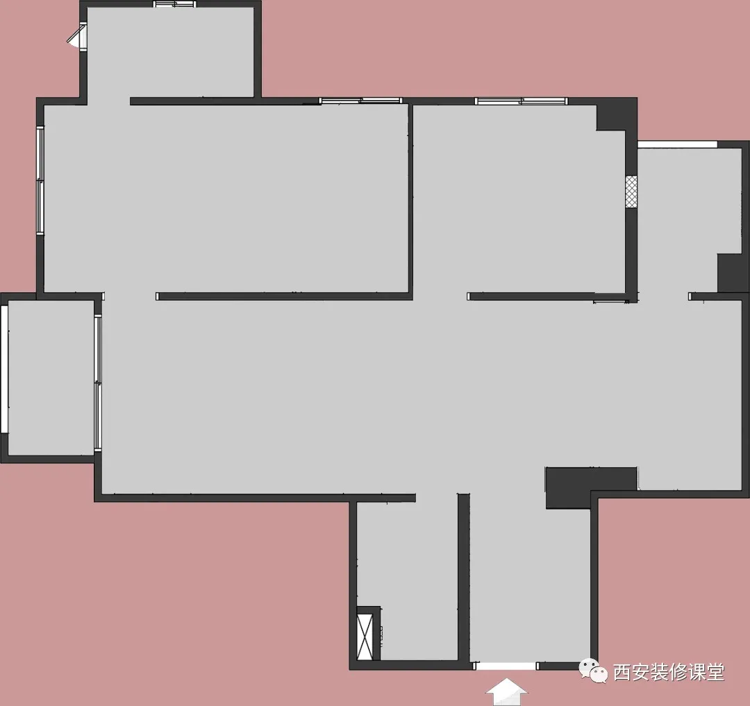 |95㎡两室两卫，打造木色温馨婚房