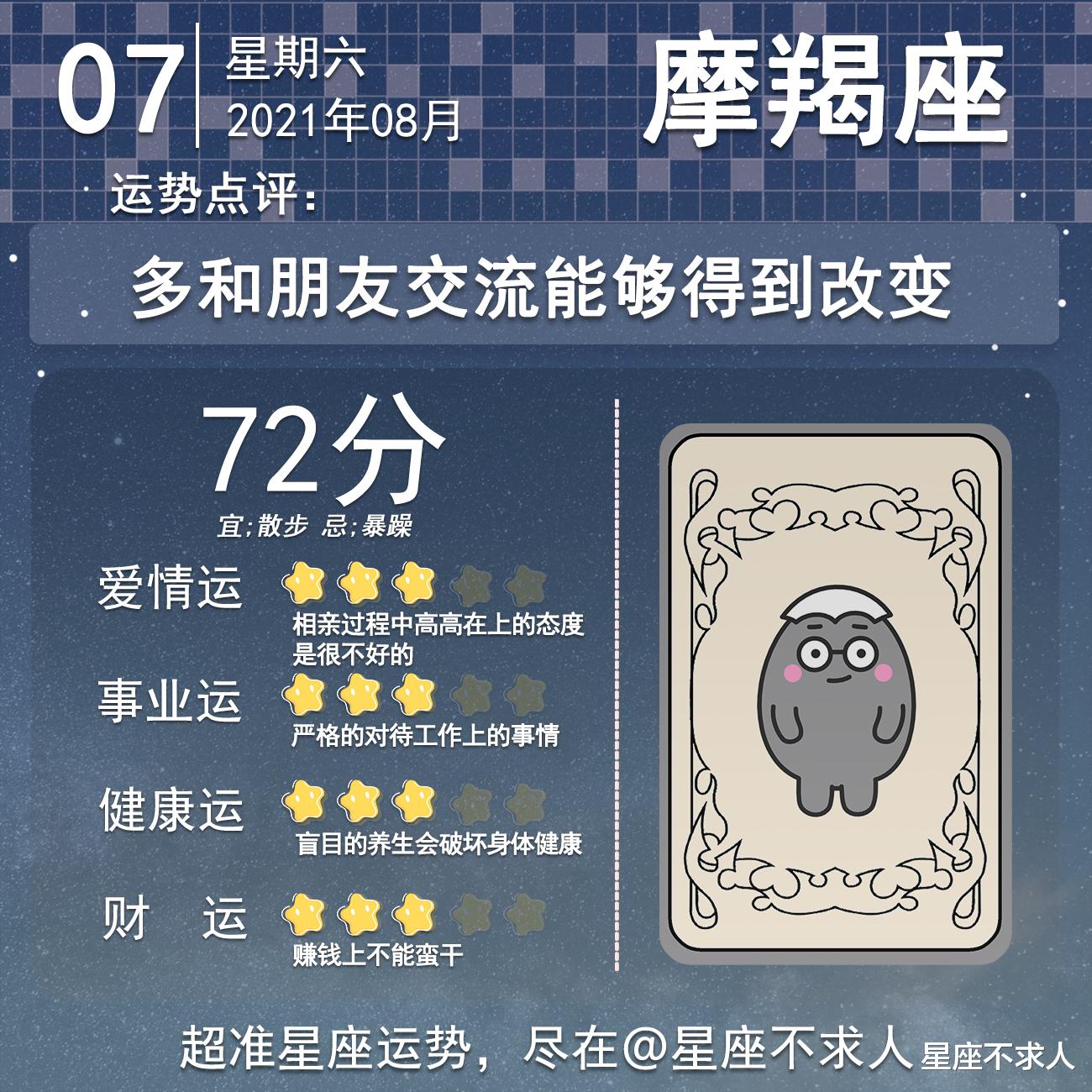 星座不求人|十二星座8月7号运势