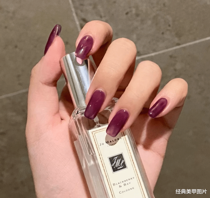 运动|优雅高级的紫色美甲，贵族大小姐风范