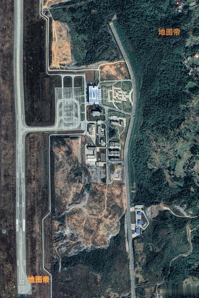 风长眼量 航拍邵阳武冈机场,湖南省海拔最高机场