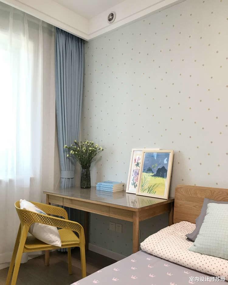 用北欧风重塑三居室,用绿色做点缀,展现出生活的新意和浪漫