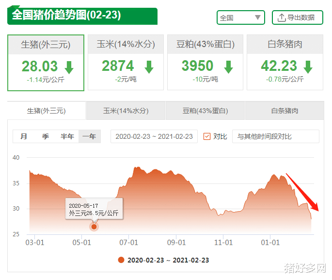 生猪价格 2月23日20公斤仔猪价格，猪价跌个没完，猪企还在疯狂抢购仔猪，何故？