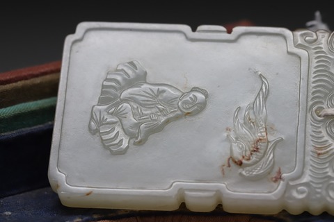 和田玉籽料|和田玉籽料吹箫引凤