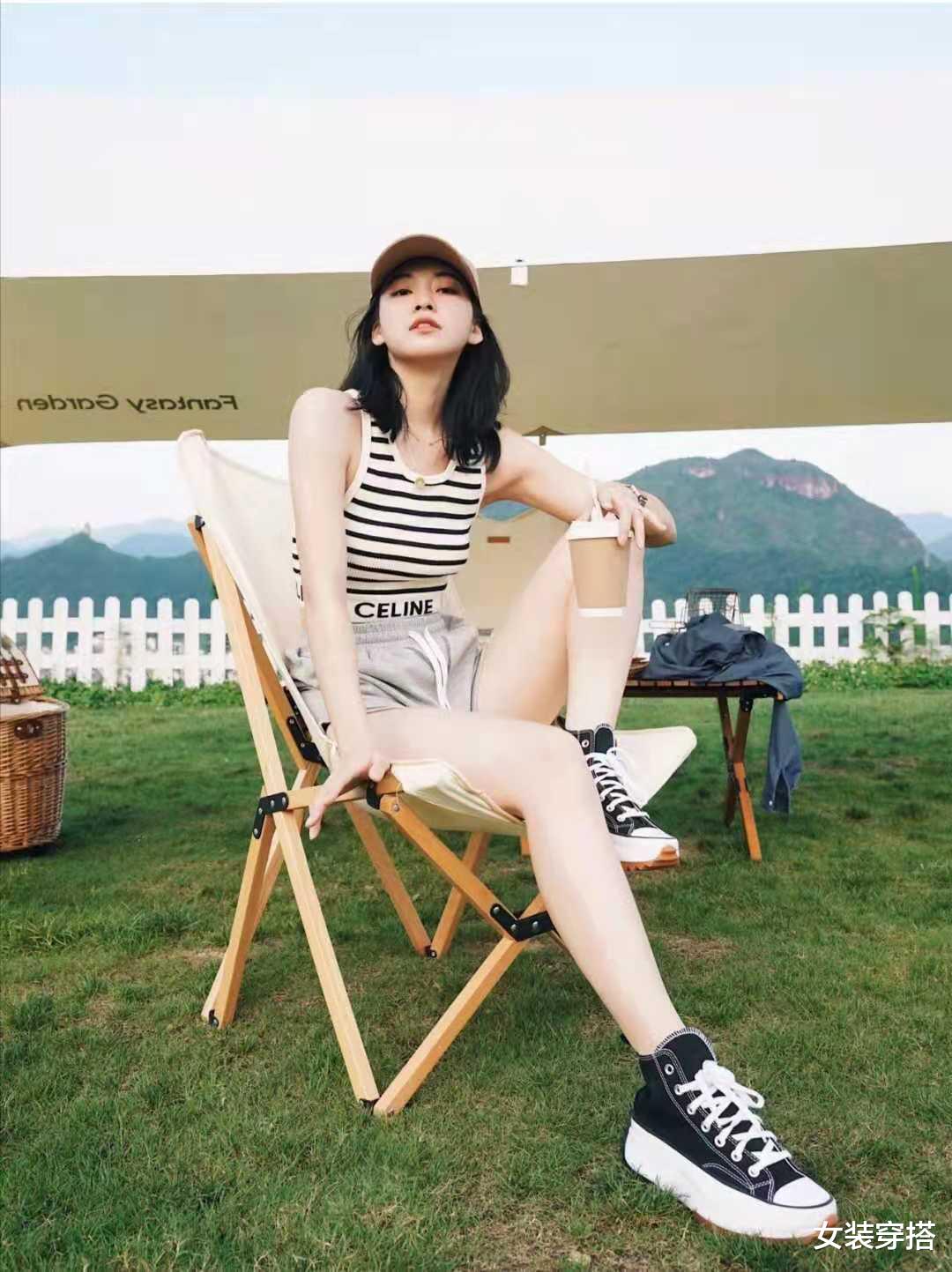 女装穿搭|女生穿短裤搭配什么鞋好看