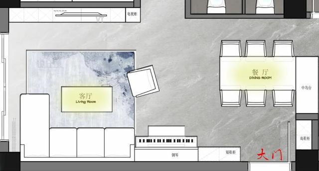 |开门就是大厅的户型，鞋柜如何摆放？客厅的私密性如何保障？