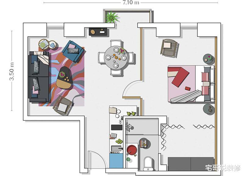 宅哥说装修|为了省钱,90后小姐姐买下45㎡破旧阁楼,改造后,变成温馨的家