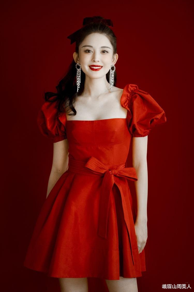 峨眉山周美人|今夏火了一种颜色叫：荔枝红，显白又优雅，明星早就穿上了