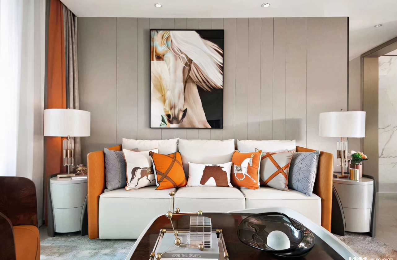 90平现代简约风三居室，遒劲而富于节奏感