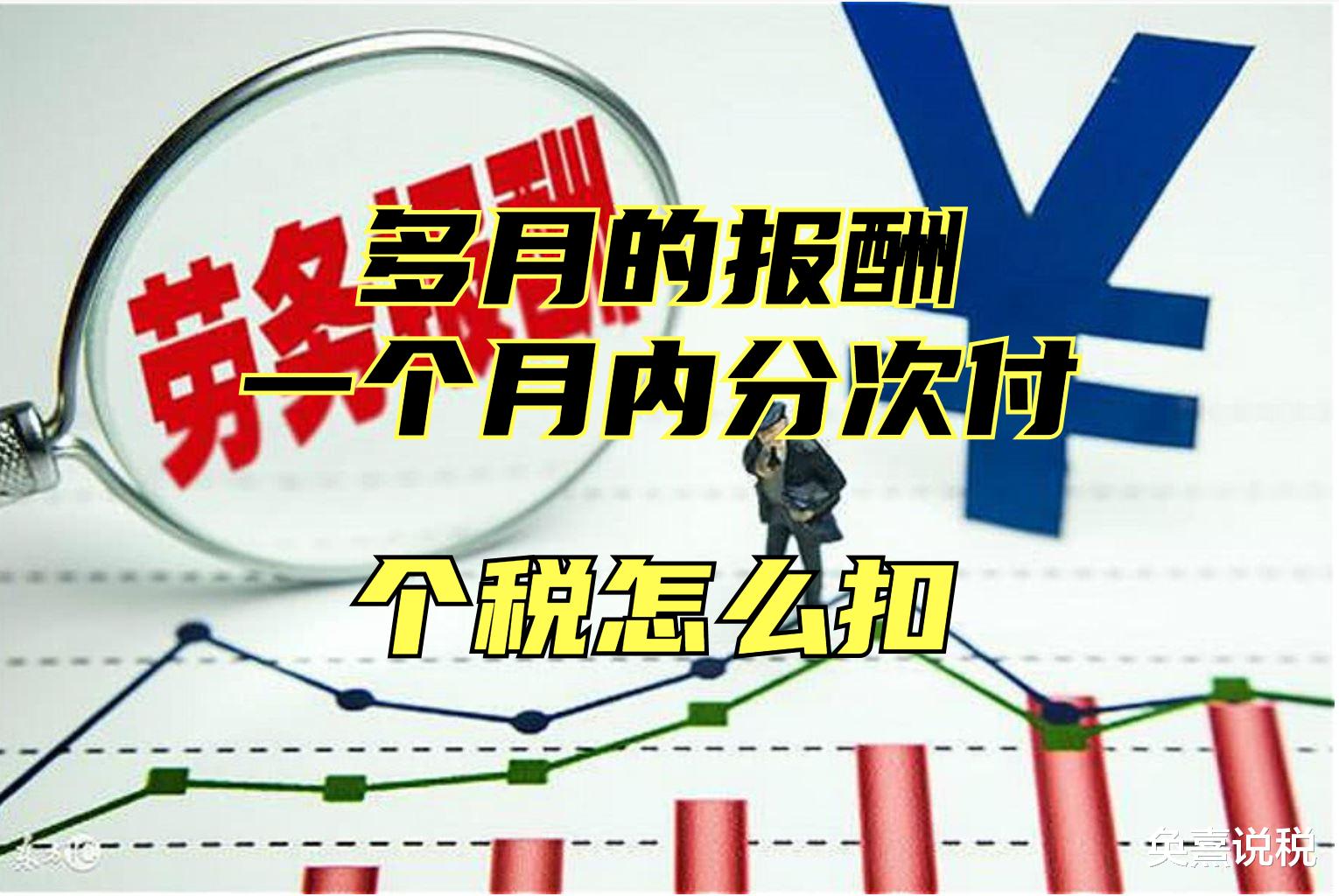 |多月的劳务报酬在一个月内分次支付，个税怎么缴？