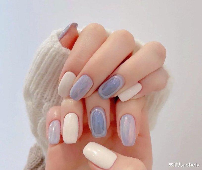 “长春花蓝”成2020年度代表色,林允戚薇爱上同色美甲,仙气爆棚