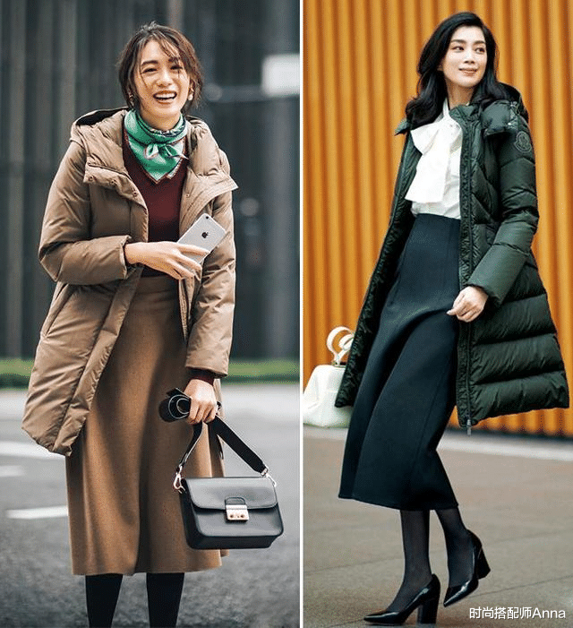时尚搭配师Anna 羽绒服上身就显胖？试试这些羽绒服新潮搭配方法，时髦保暖又显瘦