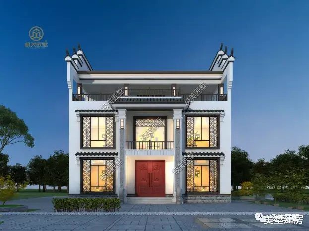 |国人都爱的中式小院,青砖灰瓦古色古香,老家建房来一栋!