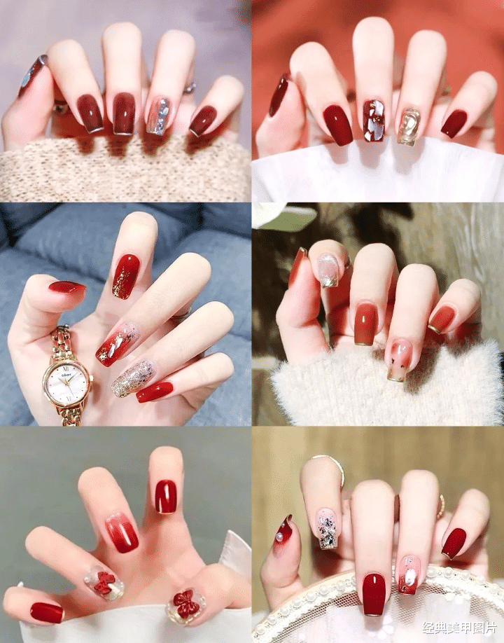 魏大勋|年前第一波美甲攻略，内有超级适合新娘的红色美甲，快来冲一波！