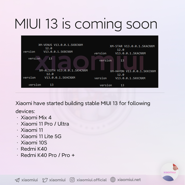 小米科技|MIUI 13适配机型名单曝光：小米9、Redmi Note8均在名单中