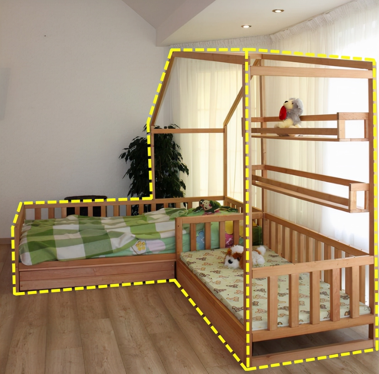 卧室不足10㎡也别摆上下铺,换成这种空间利用率高,更安全实用!