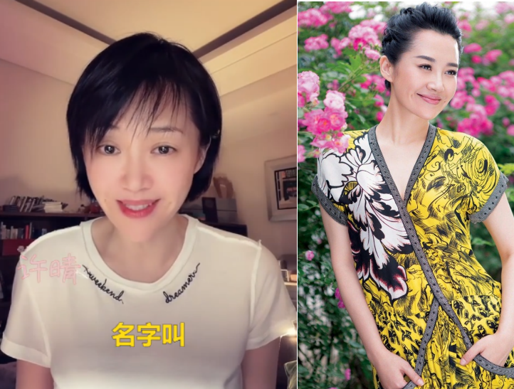 许晴|52岁许晴近照暴瘦，下巴尖锐脸蛋变样，豪宅内景曝光堆满书