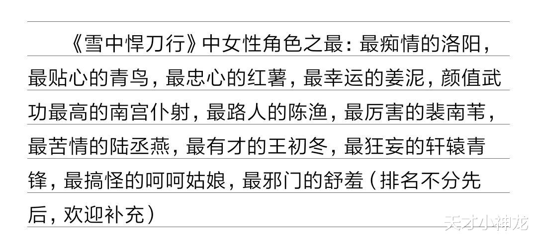 雪中悍刀行|张若昀《雪中悍刀行》：女性角色大放异彩，谁是你心中的女主？