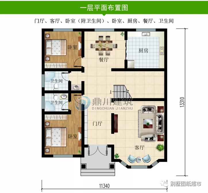 别墅|农村最受欢迎二层别墅，占地136㎡，5室3厅，都在说户型好