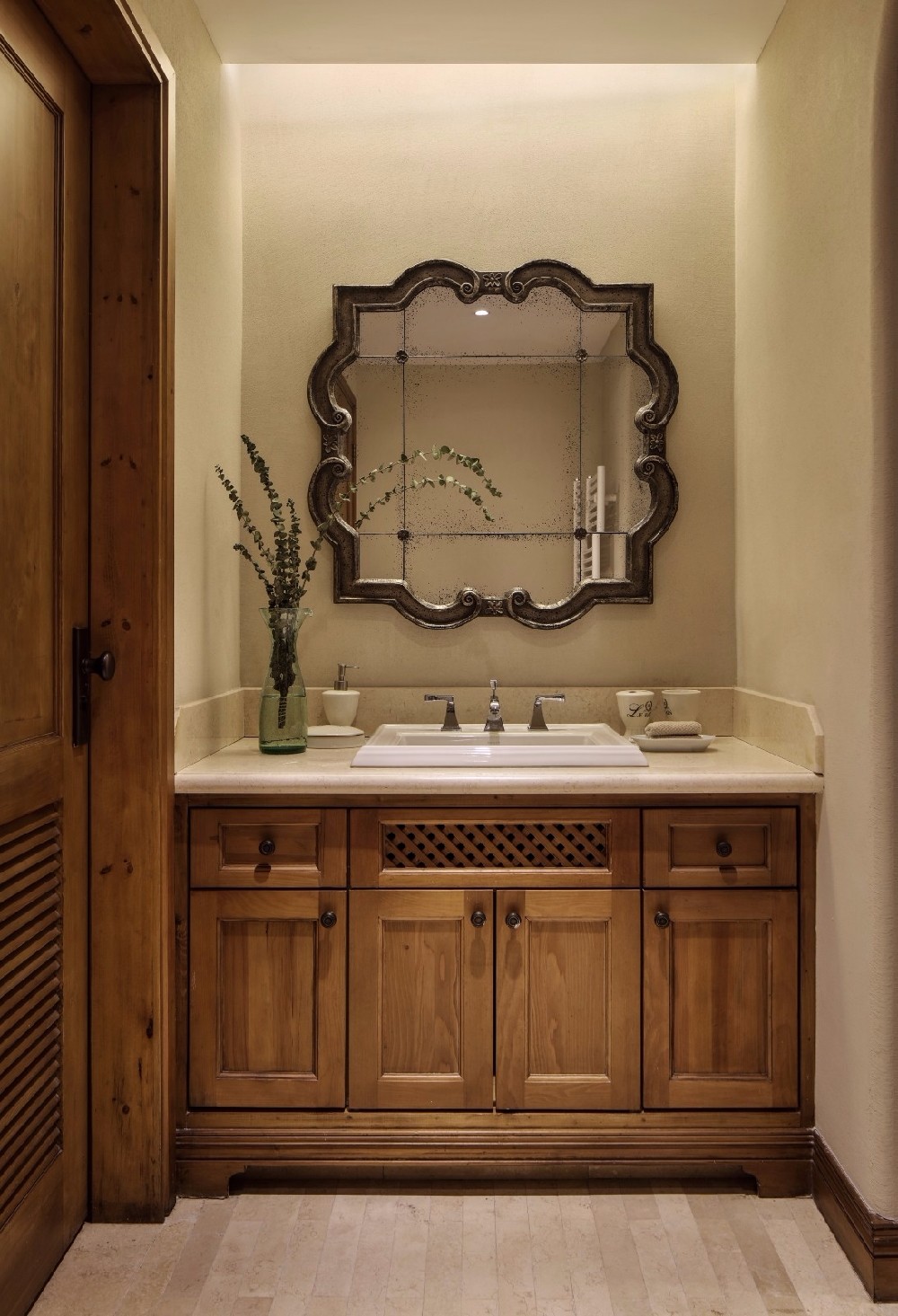 300㎡别墅美式设计,木色+蓝色搭配,优雅大气!