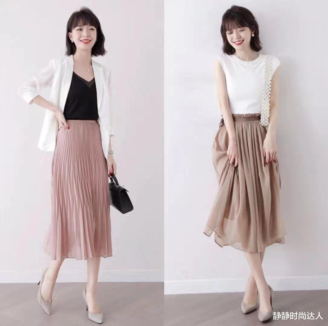 穿衣搭配|通勤上班，半身裙怎么穿？成熟女人尝试这些穿搭方案，好优雅