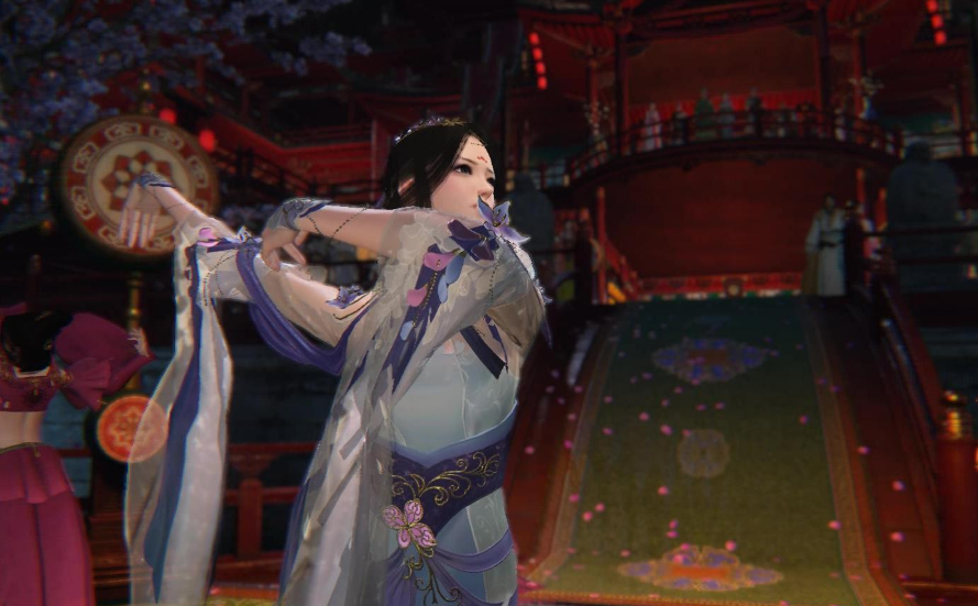 逆水寒|逆水寒玩家脱光衣服当街起舞,引发大批女玩家围观:胸肌有点可爱