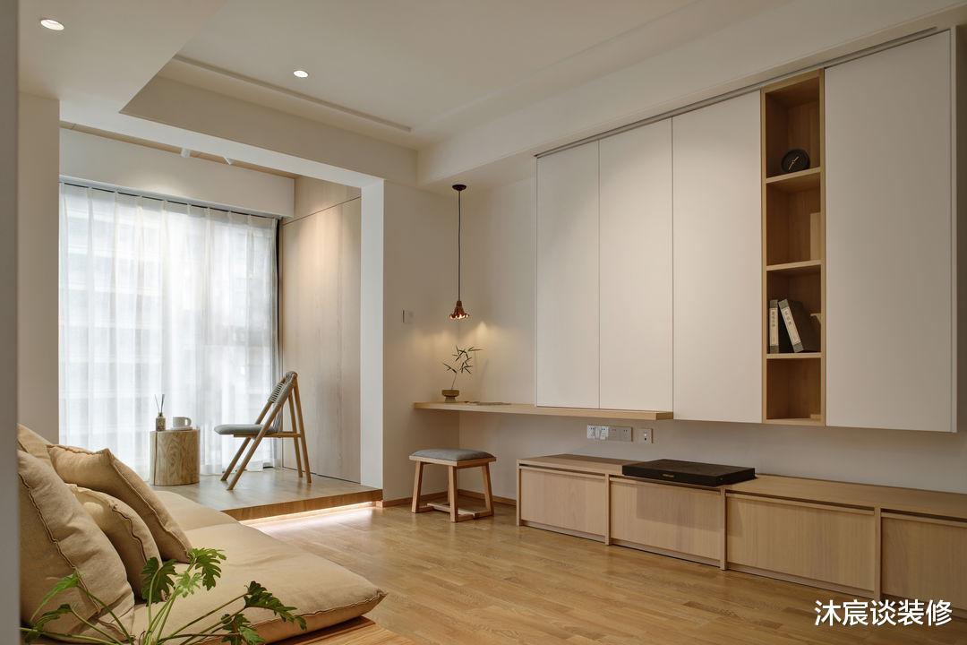 |她让客厅功能多元化,确实好棒,全屋温馨大方,真不愧是装修样板