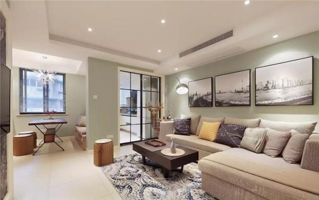 80㎡两居室,全屋色调太舒服了,装修得这么美,谁还嫌弃房龄老