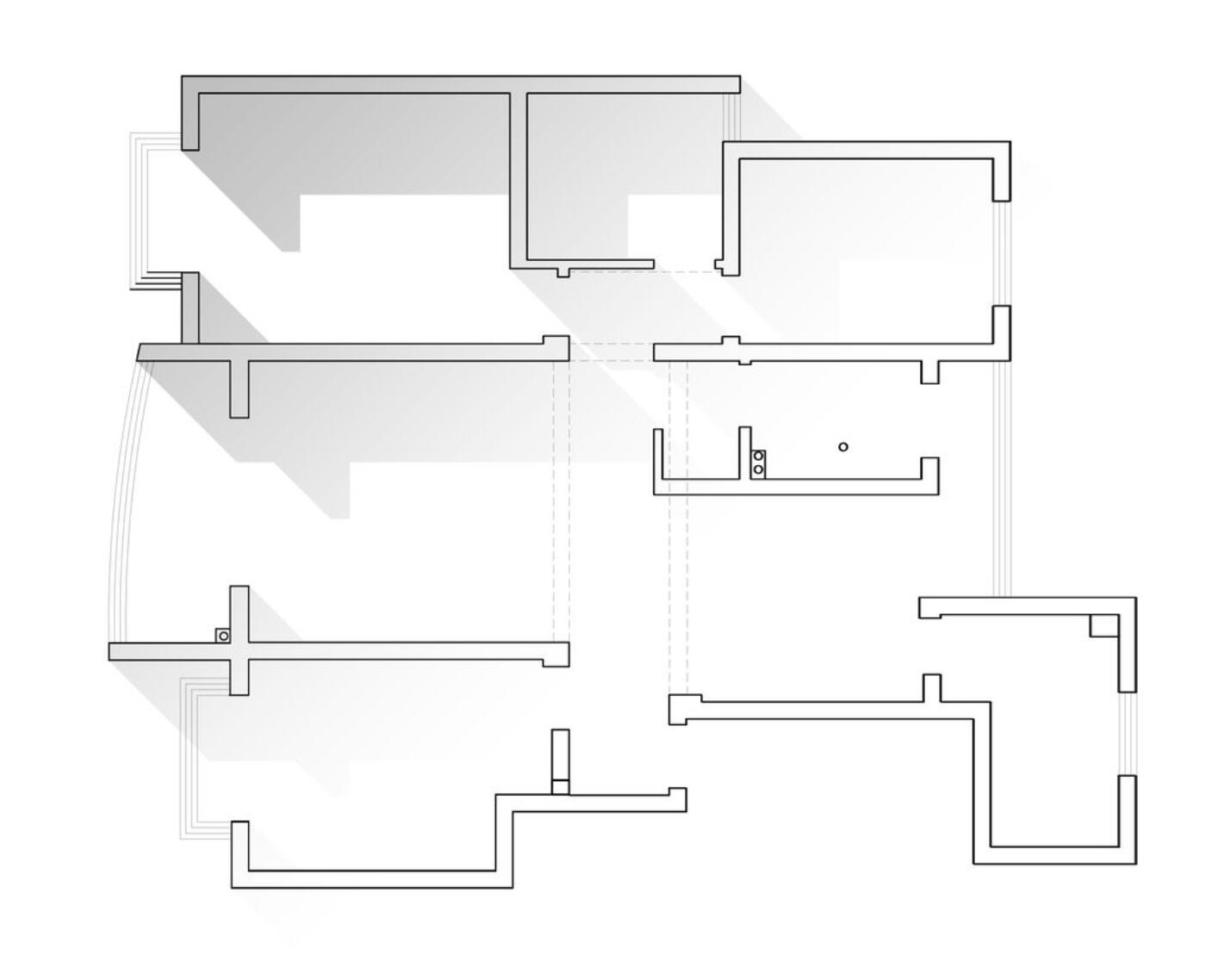 只是改个门，空间立马通透了许多，全屋不用乳胶漆，更是抢眼