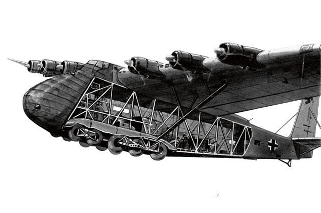 运输机|二战最大的陆基运输机，滑翔机改装而来的Me 323