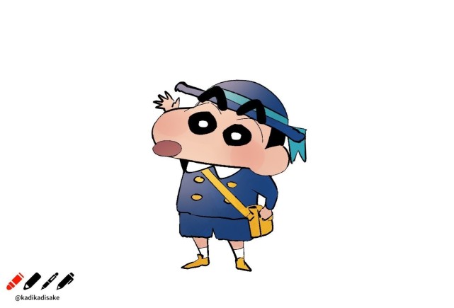 画师|画师自绘蜡笔小新成长图,不平凡的小新还是走上了广志的老路?