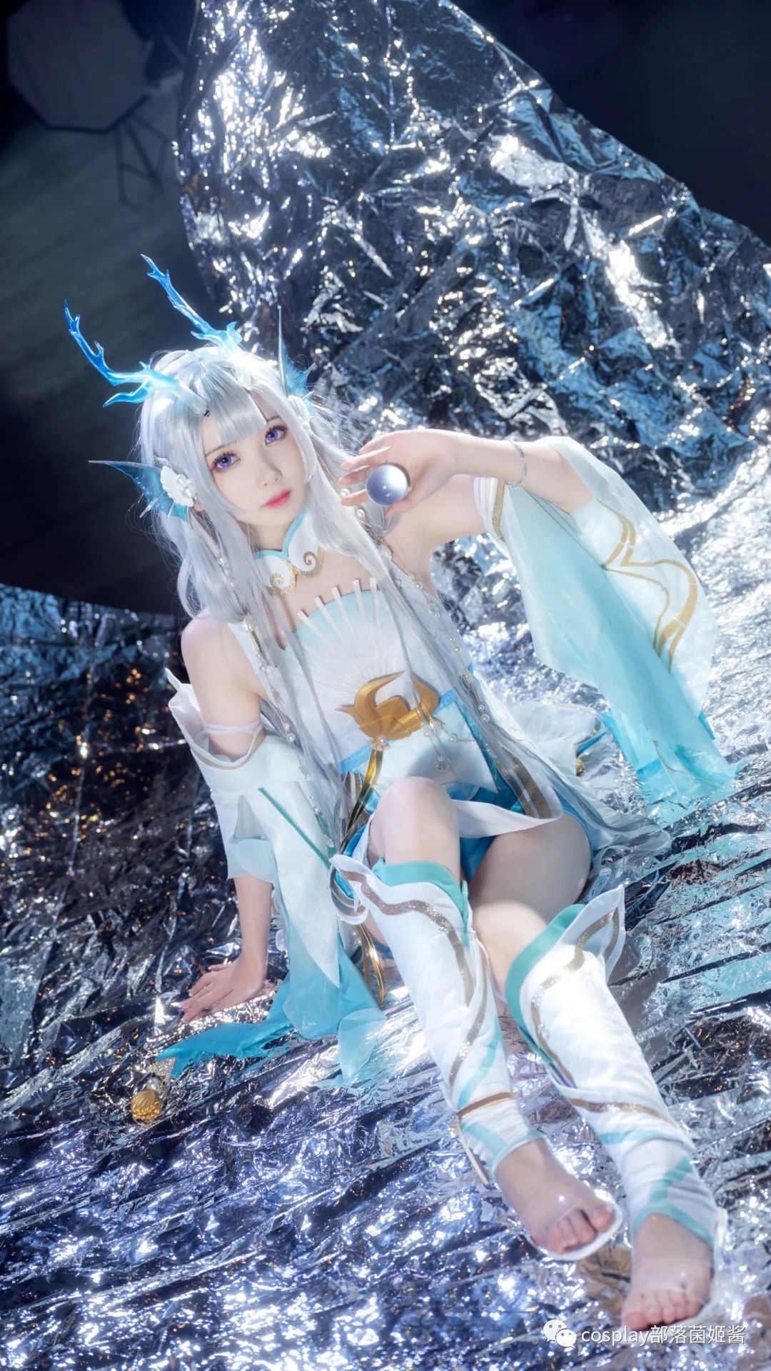 令和|cos:王者荣耀西施游龙清影cos正片@花雪