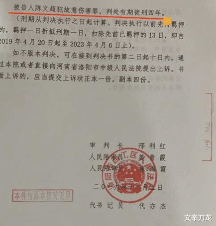 文辛刀龙 母亲被打他还了手!陈文超因护母伤人案已被羁押了754天