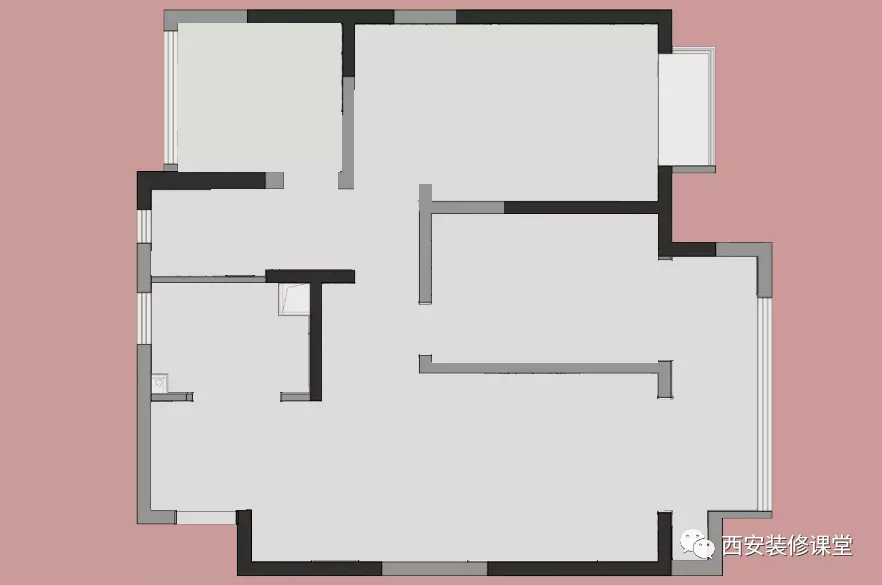 115㎡三室黑白灰，小改动成就衣帽间和干湿分离