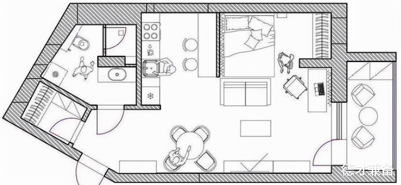 设计师|39㎡温馨小一居室，运用暖色装点房间，别致又安逸，真是学到了