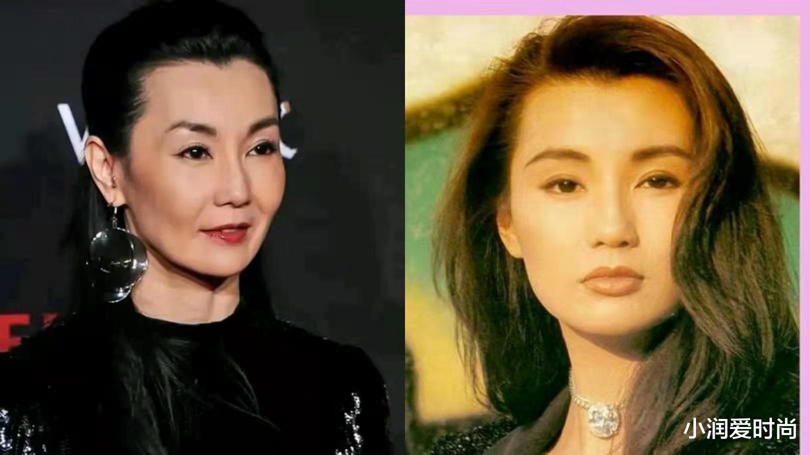 小润爱时尚 张曼玉老年干瘦穿戴仍讲究，毛衣搭围巾保暖不臃肿，秋冬照穿时髦