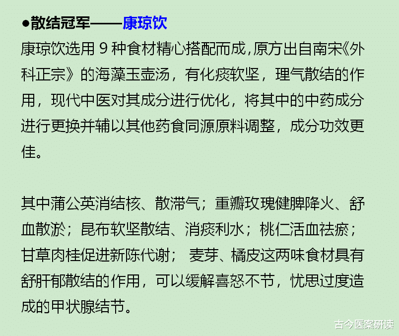 古今医案研读|吃一口相当于十斤蒲公英，甲乳科医生：甲状腺结节可多吃，结节一天天消散