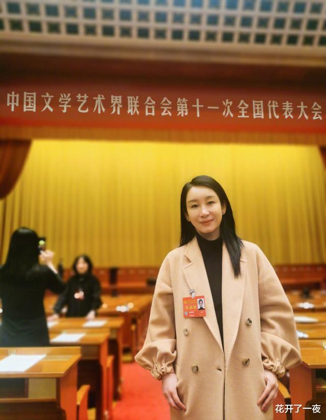 秦海璐|秦海璐晒出席文代会近照，证件照与本人相差大，代表团归属引热议